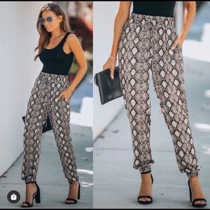 Express Snakeskin Joggers